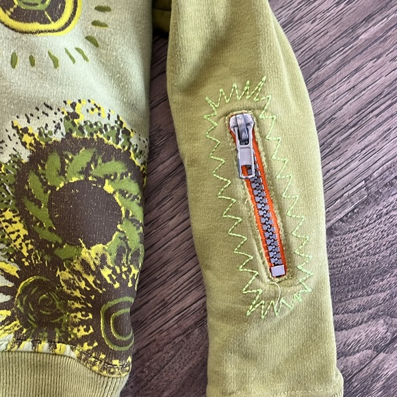 Vicious Wear Toddler Sweatshirt Green Dragon Pockets - Picture 3 of 11